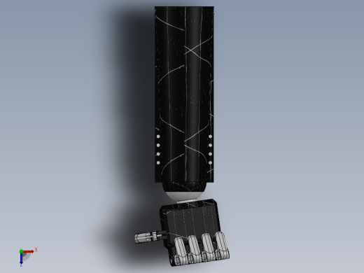 仿生机器人 手臂 手掌 三维模型3D俯视缩略图