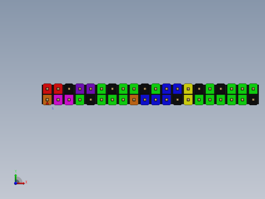 彩色公头100mil（2.54mm）系列-DS1021-100mil(2.54mm)-ForRaspberryPi_Arduino-colored-REV1.0 前视缩略图