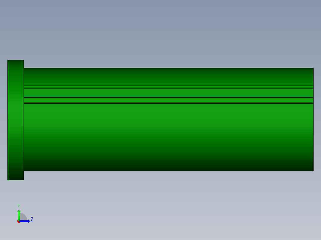 转子片冲孔落料复合模（CAD图+UG三维）左视图