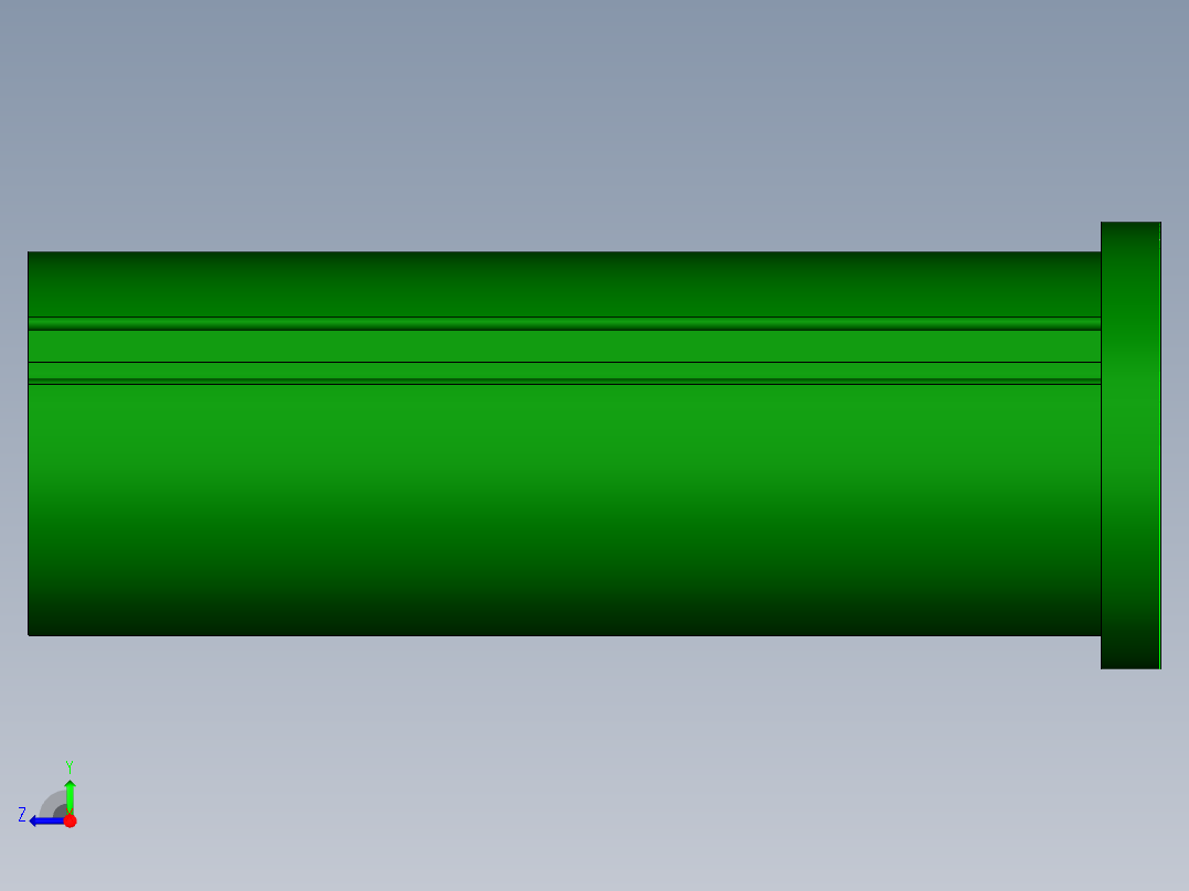转子片冲孔落料复合模（CAD图+UG三维）右视图