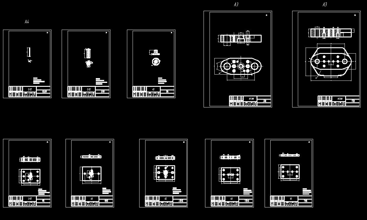 转子片冲孔落料复合模（CAD图+UG三维）