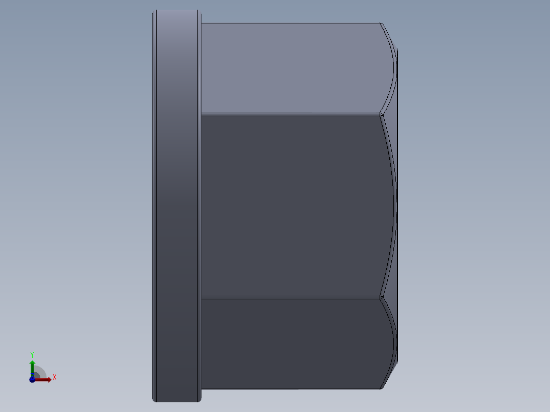 法兰螺母-10-FN.SLDPRT前视图