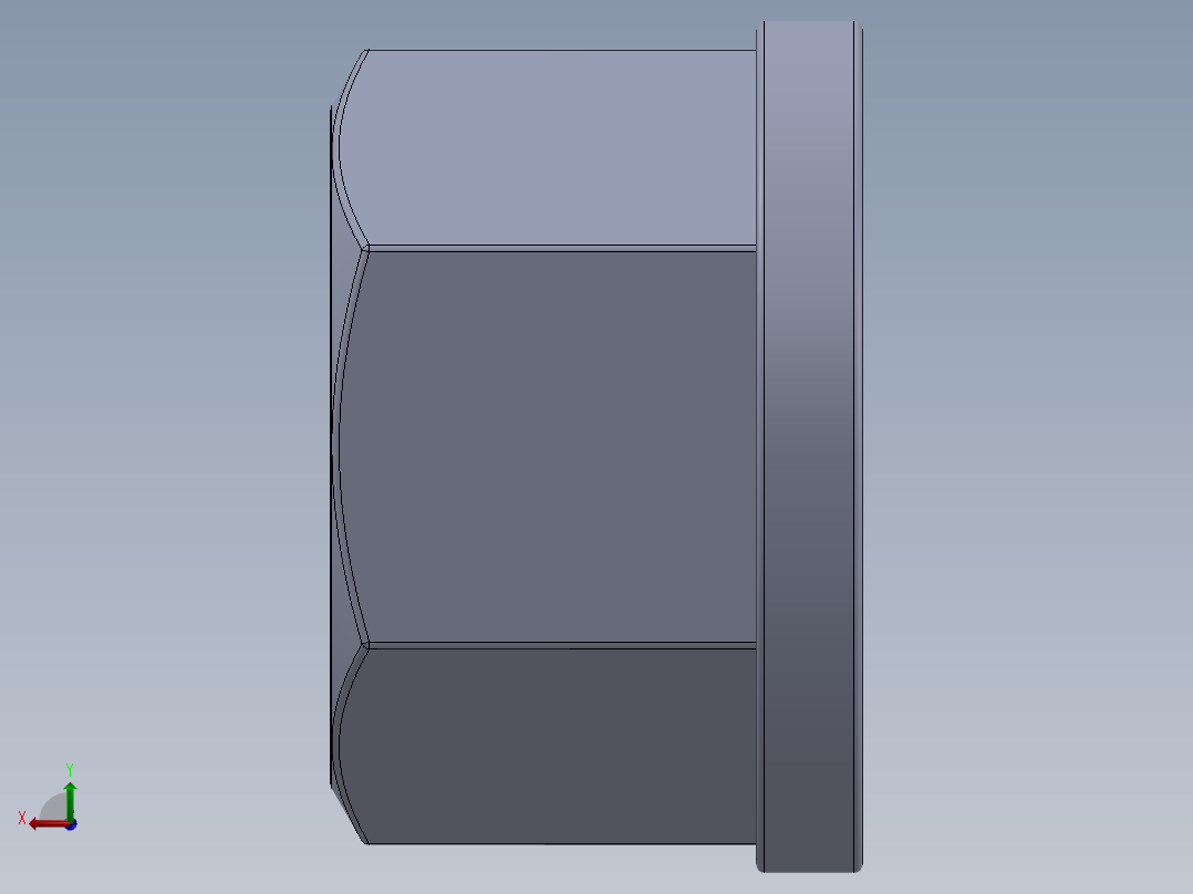 法兰螺母-10-FN.SLDPRT后视图