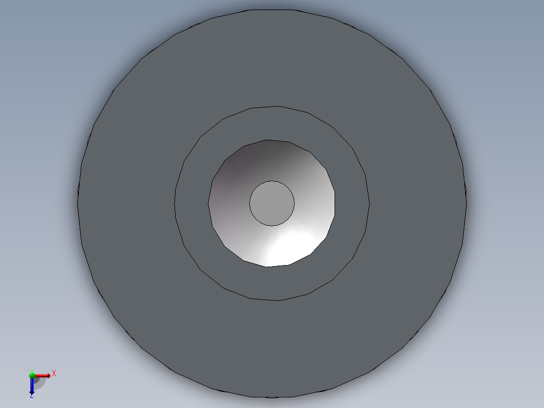 高压容器密封结构疲劳强度的有限元分析俯视图