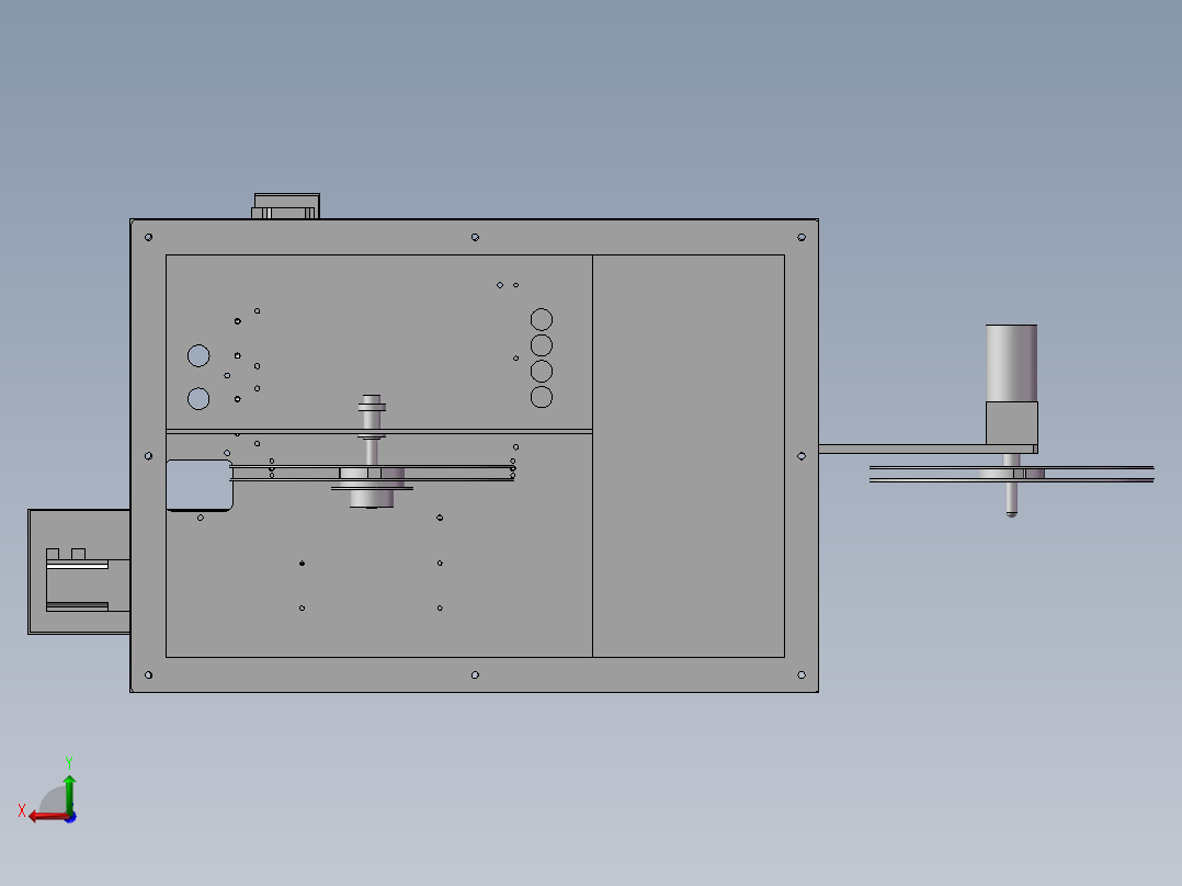 全自动包装机全自动编带机后视图