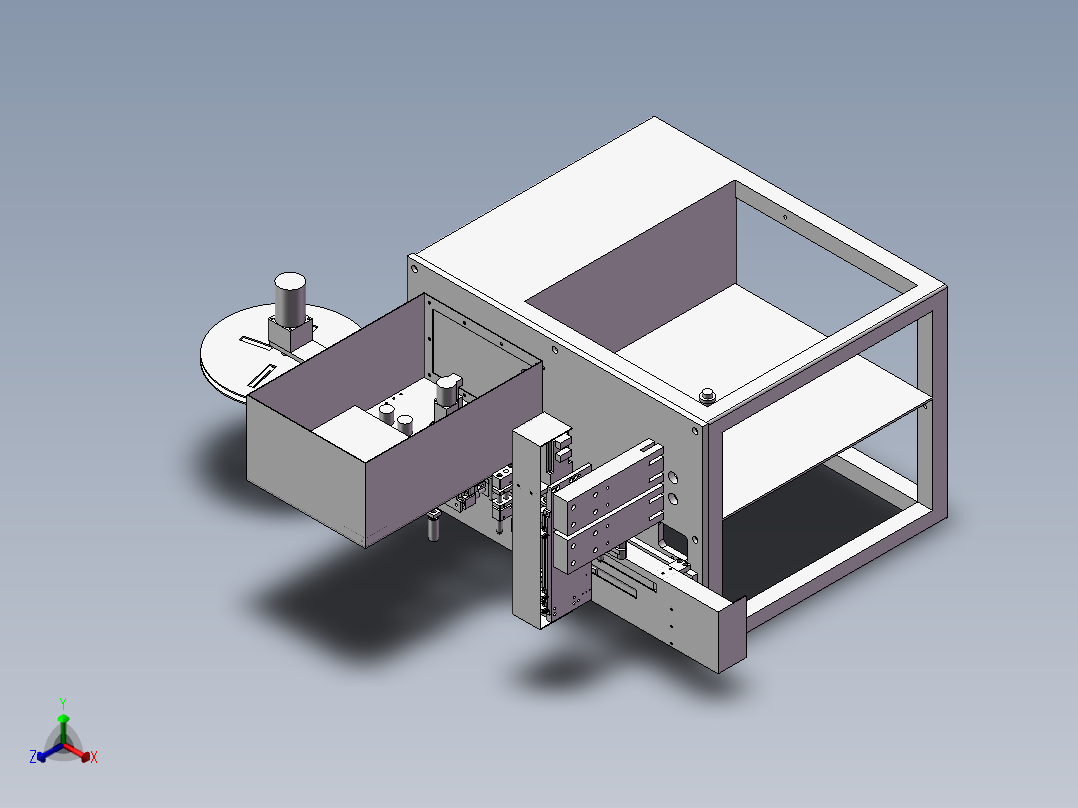 全自动包装机全自动编带机正等轴测图