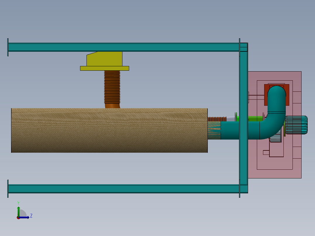 工业除尘器左视图