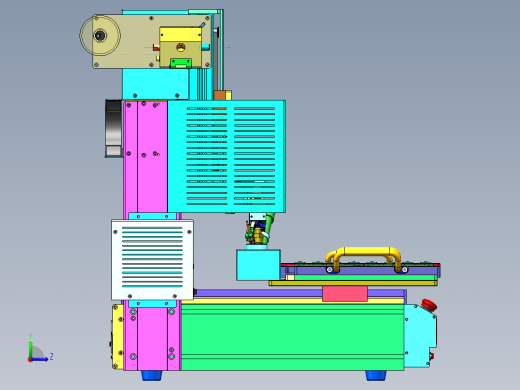 300三轴半自动焊锡机左视缩略图
