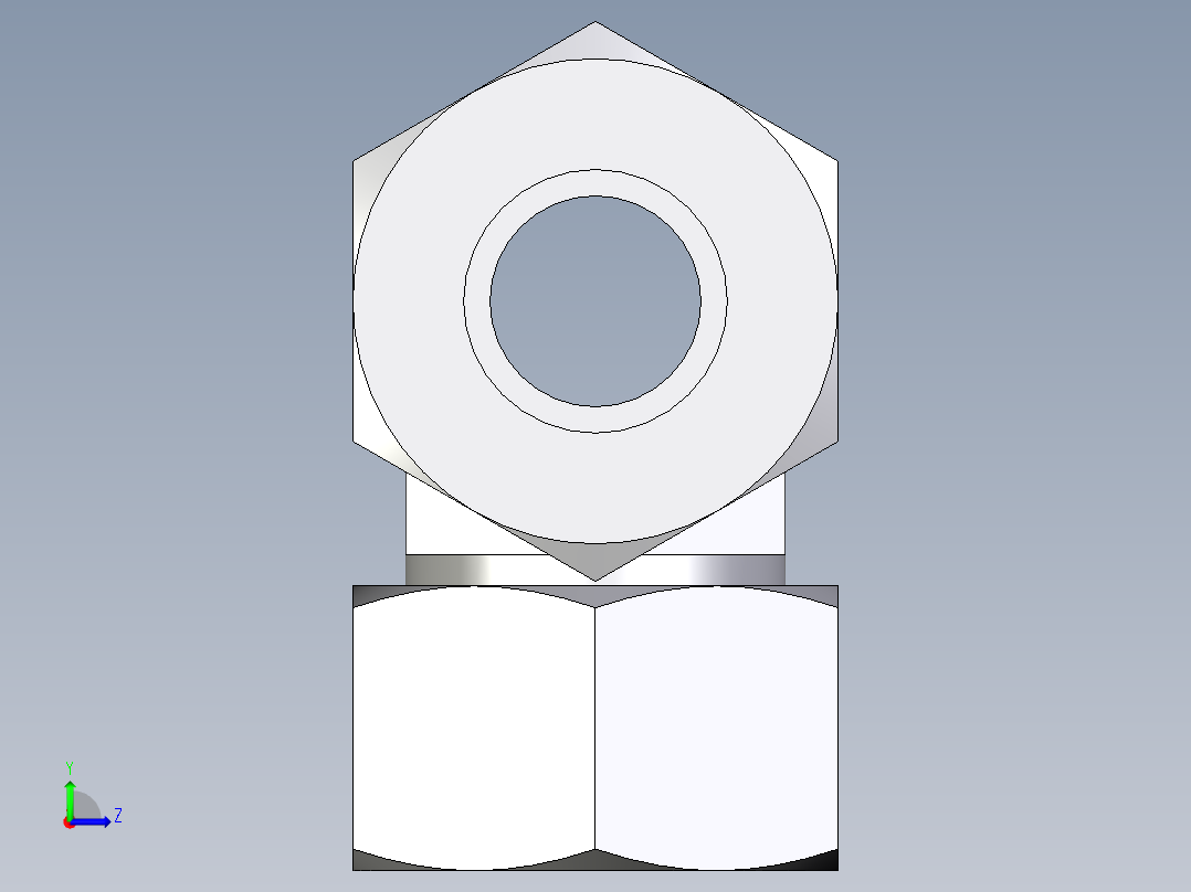 卡套式工业通用硬管接头EO_Union_tee_T25ZSCF左视图