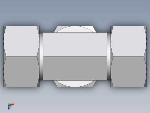 卡套式工业通用硬管接头EO_Union_tee_T25ZSCF俯视缩略图