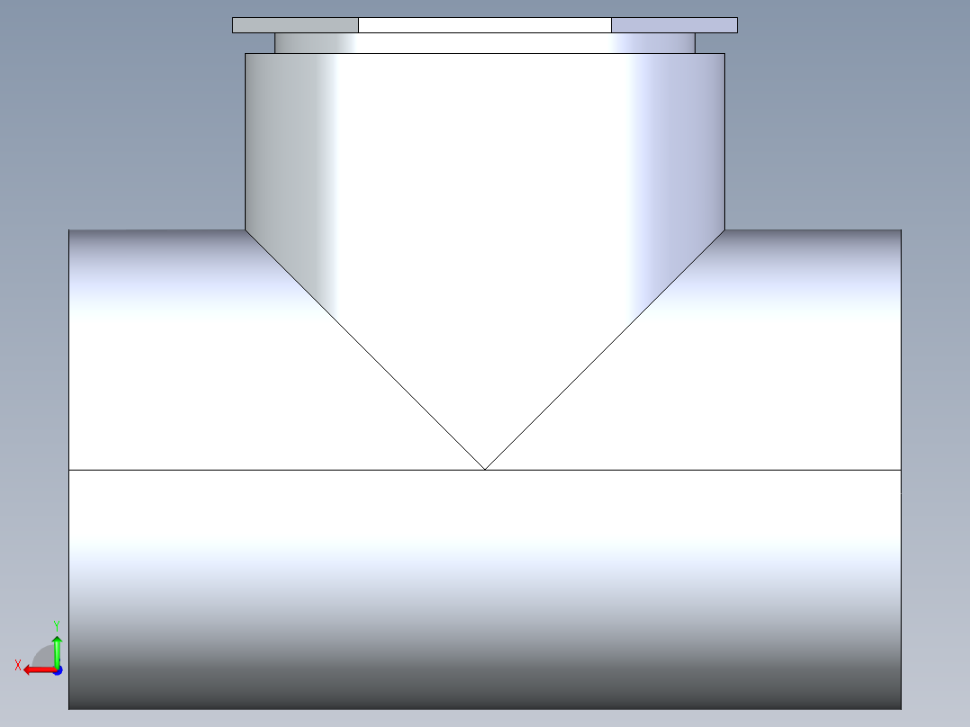 船舶管路系统SeaCor_Molded_ReducingTee_SxSxS_37J201530_6in x 3in后视图