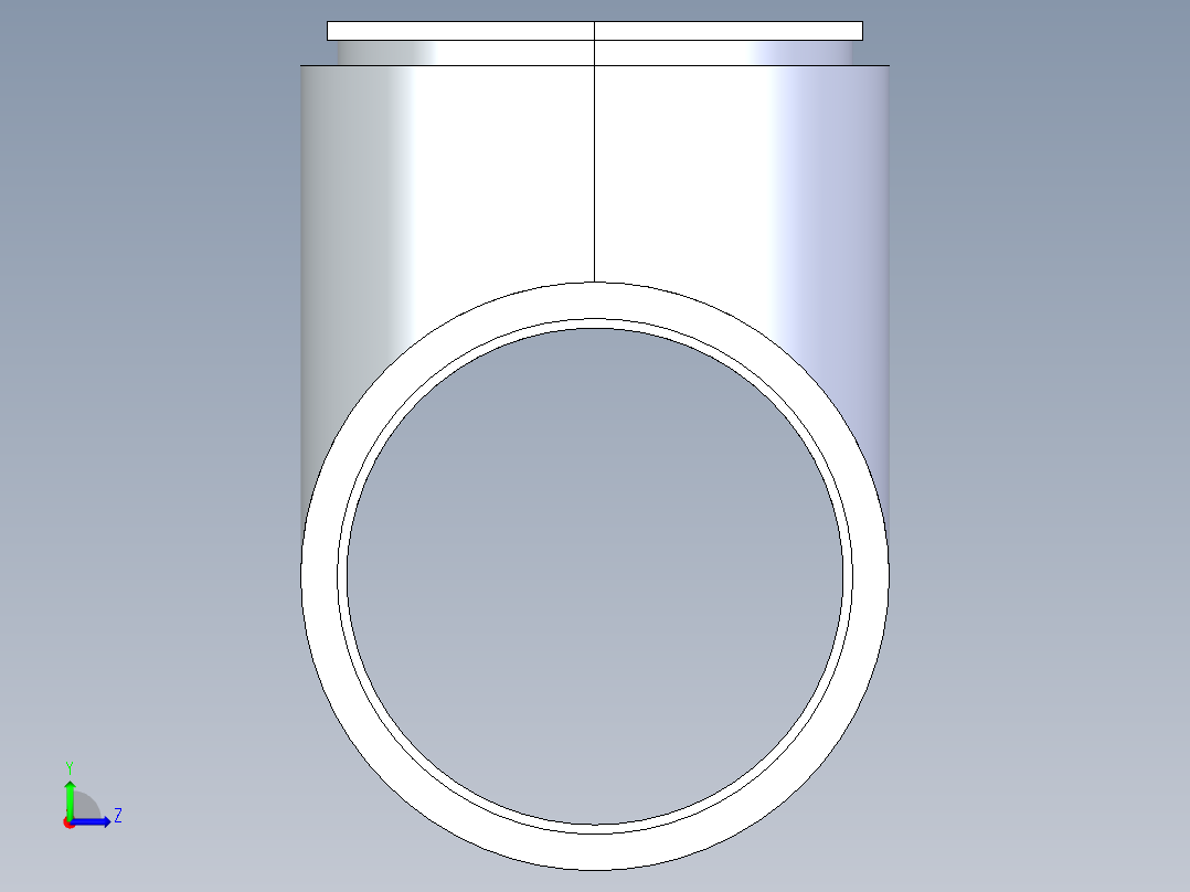 船舶管路系统SeaCor_Molded_ReducingTee_SxSxS_37J201530_6in x 3in左视图