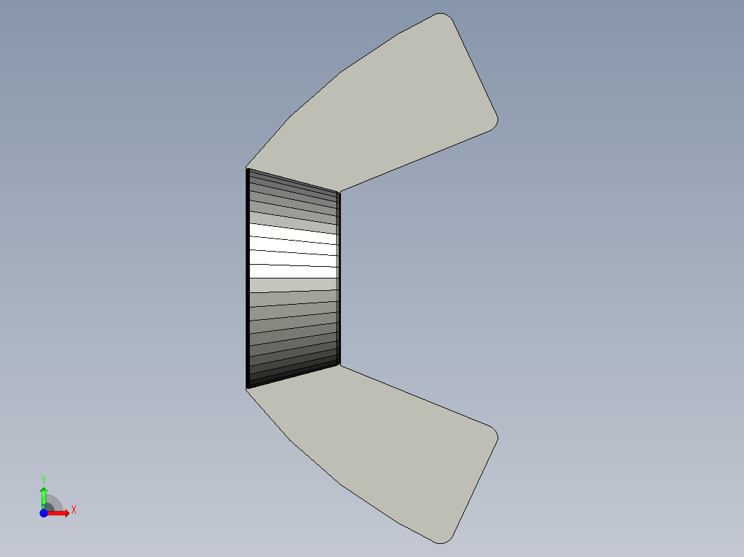 蝶形螺母前视图