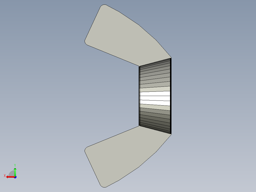 蝶形螺母后视图
