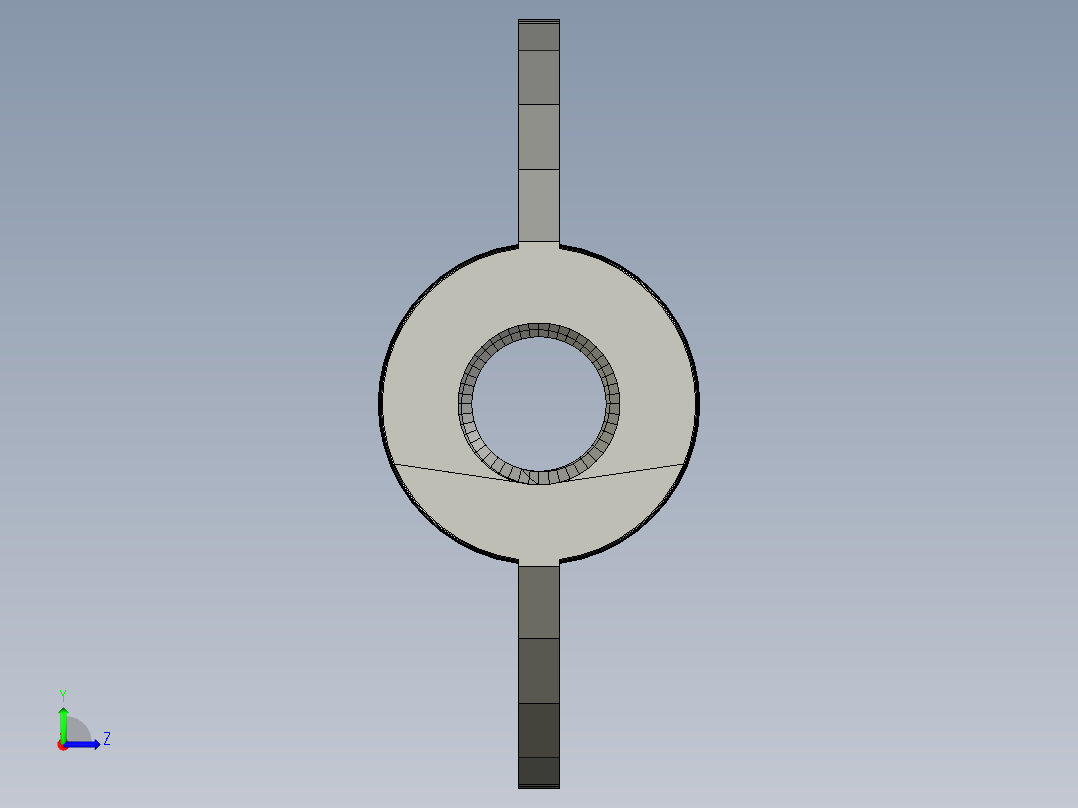 蝶形螺母左视图