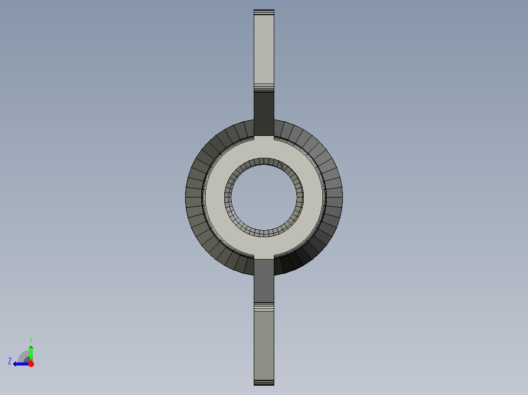 蝶形螺母右视图