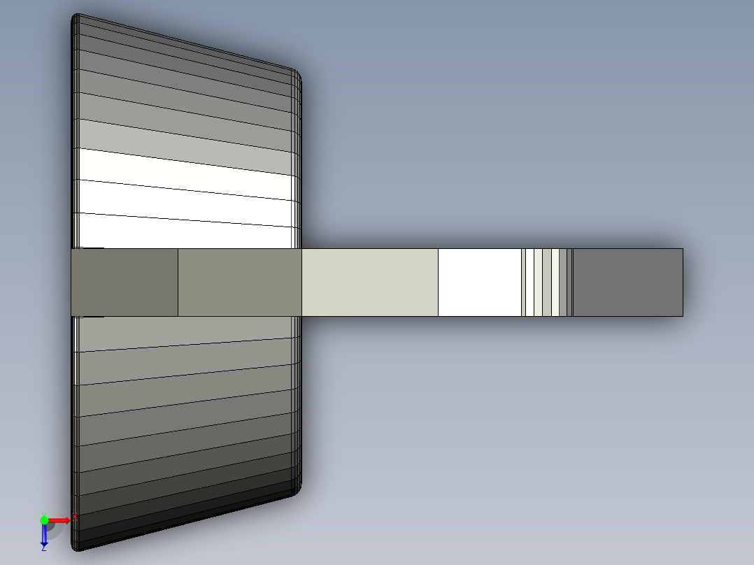 蝶形螺母俯视图