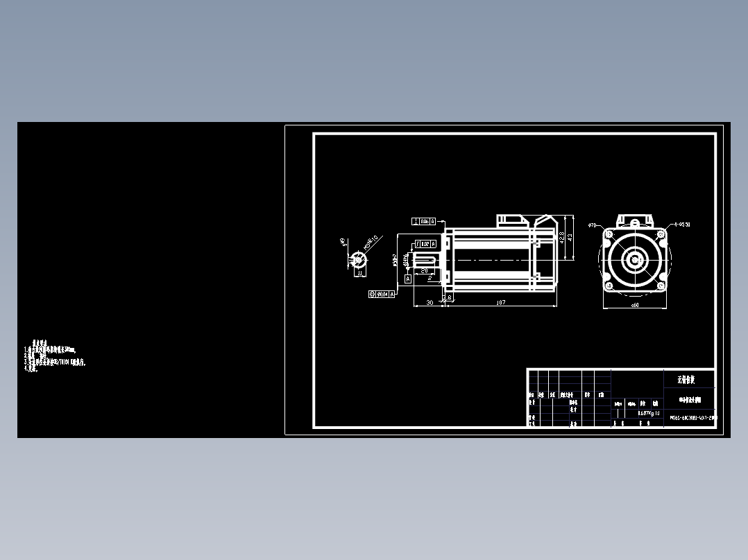 电机MS6S-60CS(M)30B1-20P4