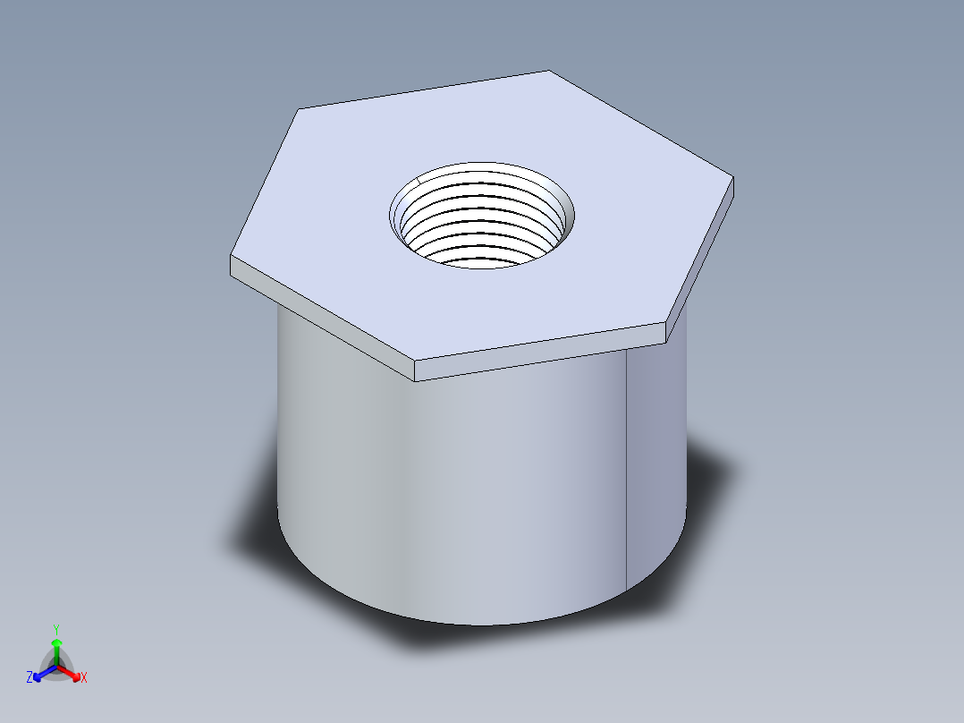 聚氯乙烯配件17-Sch80_ReducerBushing_FPTxSPIG_838-209_1.5in x 0.5in主视图
