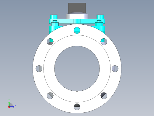 管道手动球阀-水管开关阀-手动阀门法兰连接球阀[125]左视缩略图