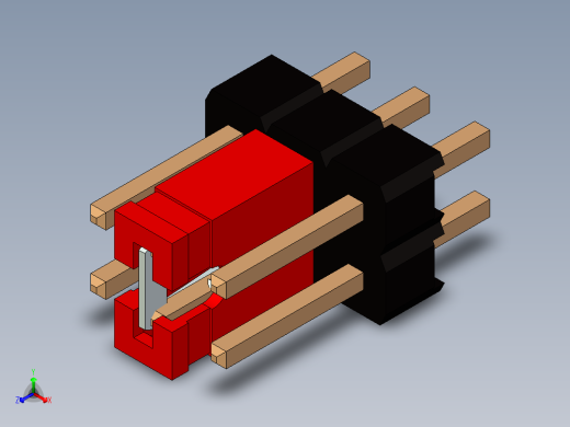 带跳线的排针-pinheader 2x3 and 1m jumper