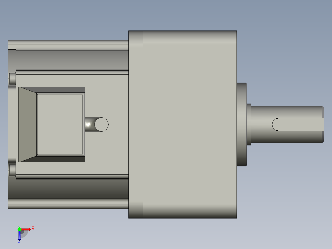MB9G5BV+MBMU9A2AB(200V)电机俯视图