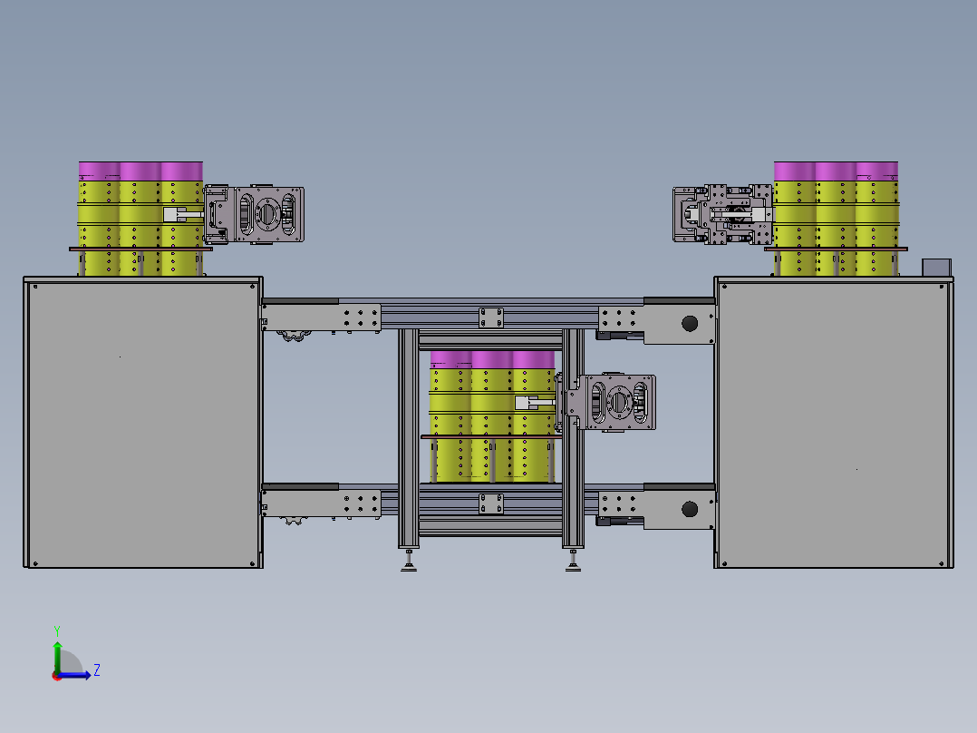 倍速链回流线左视图