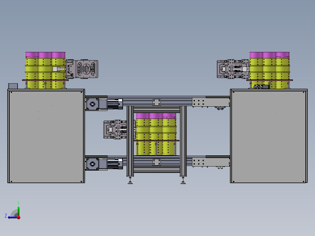 倍速链回流线右视图