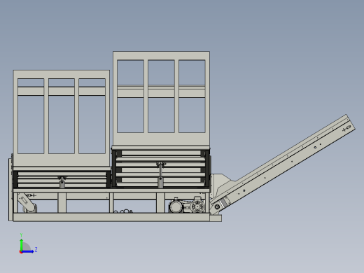 4托盘种薯中间供给装置总装左视缩略图