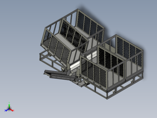 4托盘种薯中间供给装置总装正等轴测缩略图