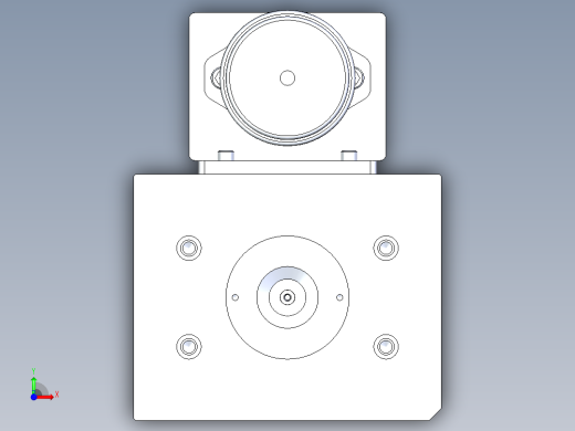 堵头-螺纹抽芯模具图前视缩略图