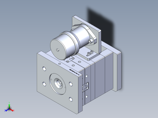 堵头-螺纹抽芯模具图正等轴测缩略图