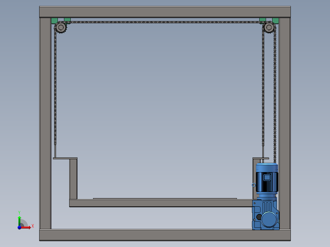 链条式升降机前视图