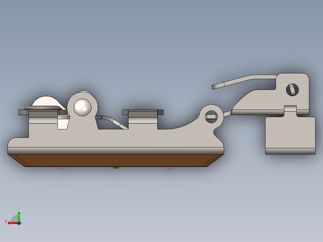 智能皮带头后视图