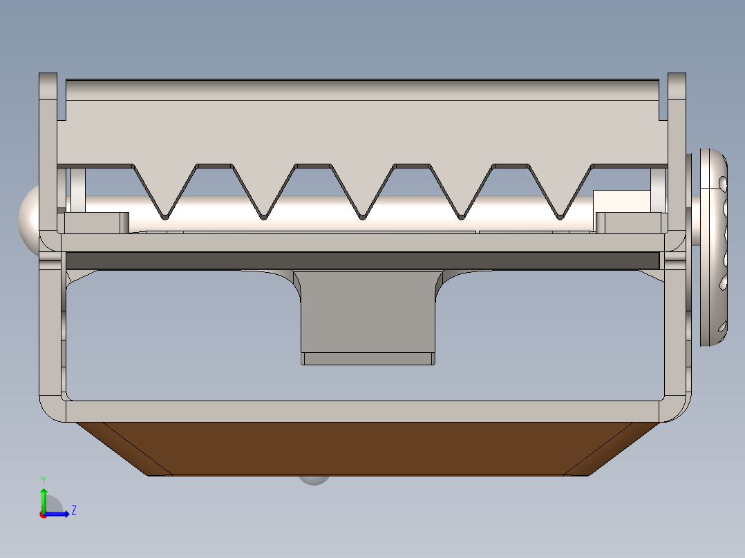 智能皮带头左视图
