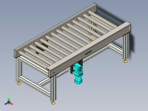 LE-同步带滚筒输送线主视缩略图