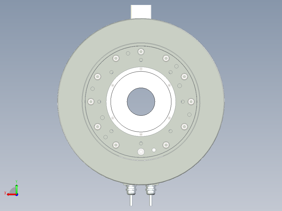 240-600直驱电机后视图