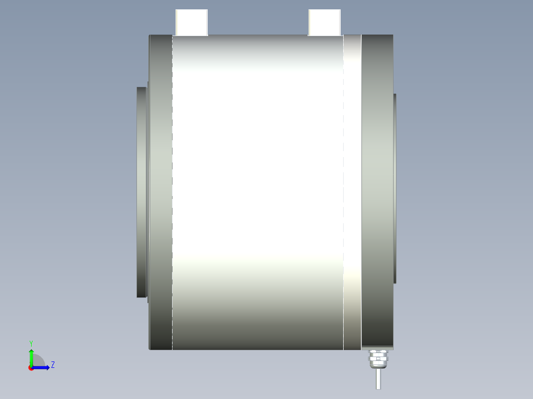 240-600直驱电机左视图