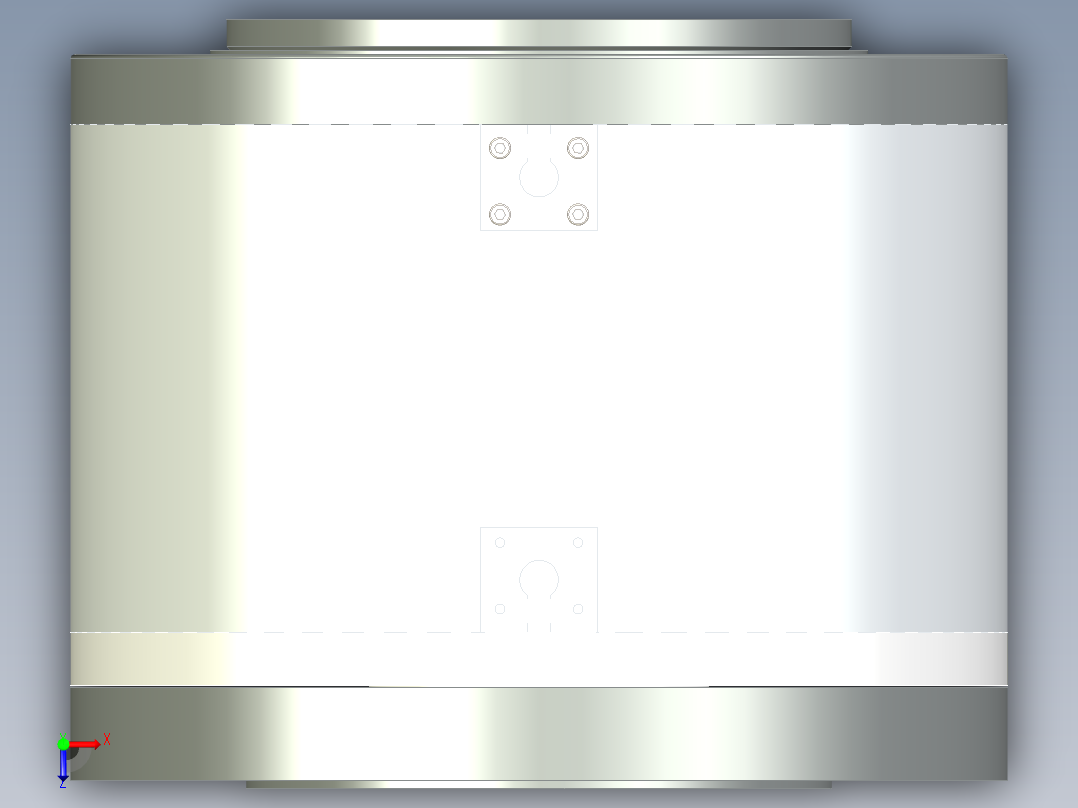 240-600直驱电机俯视图