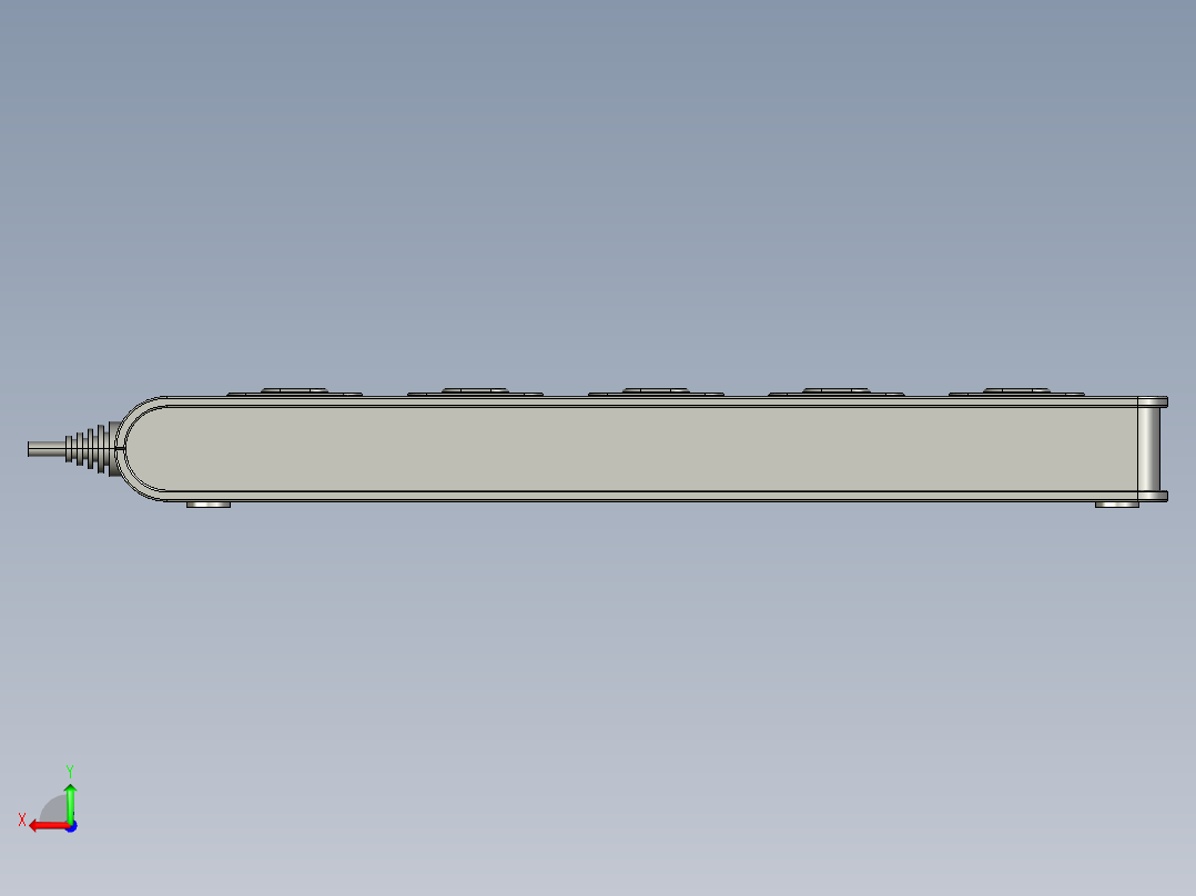 插座插排电排插牌多孔插板开关插座后视图