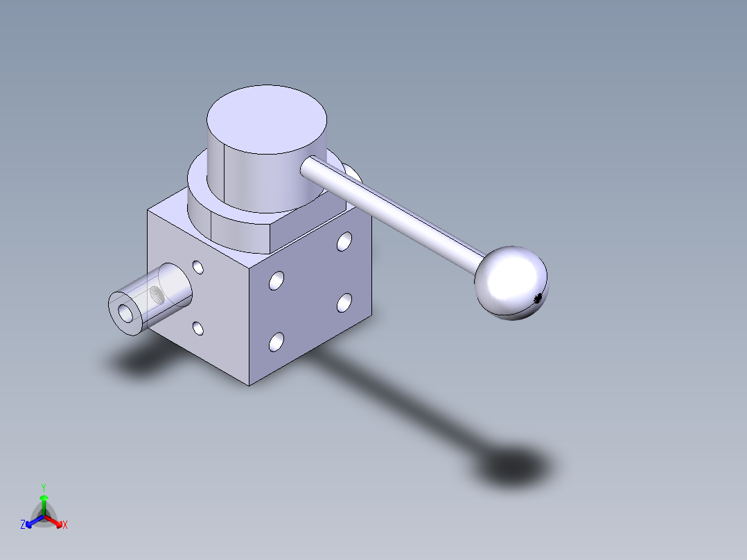 德克斯TUNKERS气缸数模T6_22_Schubstangenspanner_TUENKERS主视图