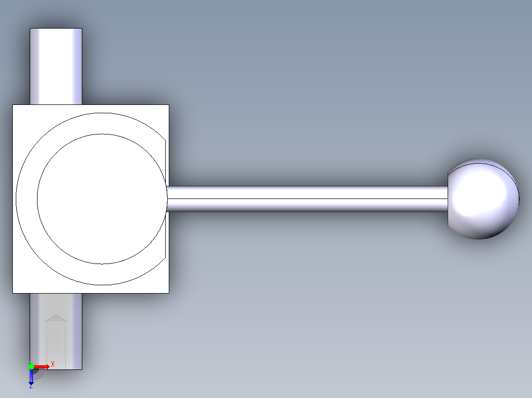 德克斯TUNKERS气缸数模T6_22_Schubstangenspanner_TUENKERS俯视图