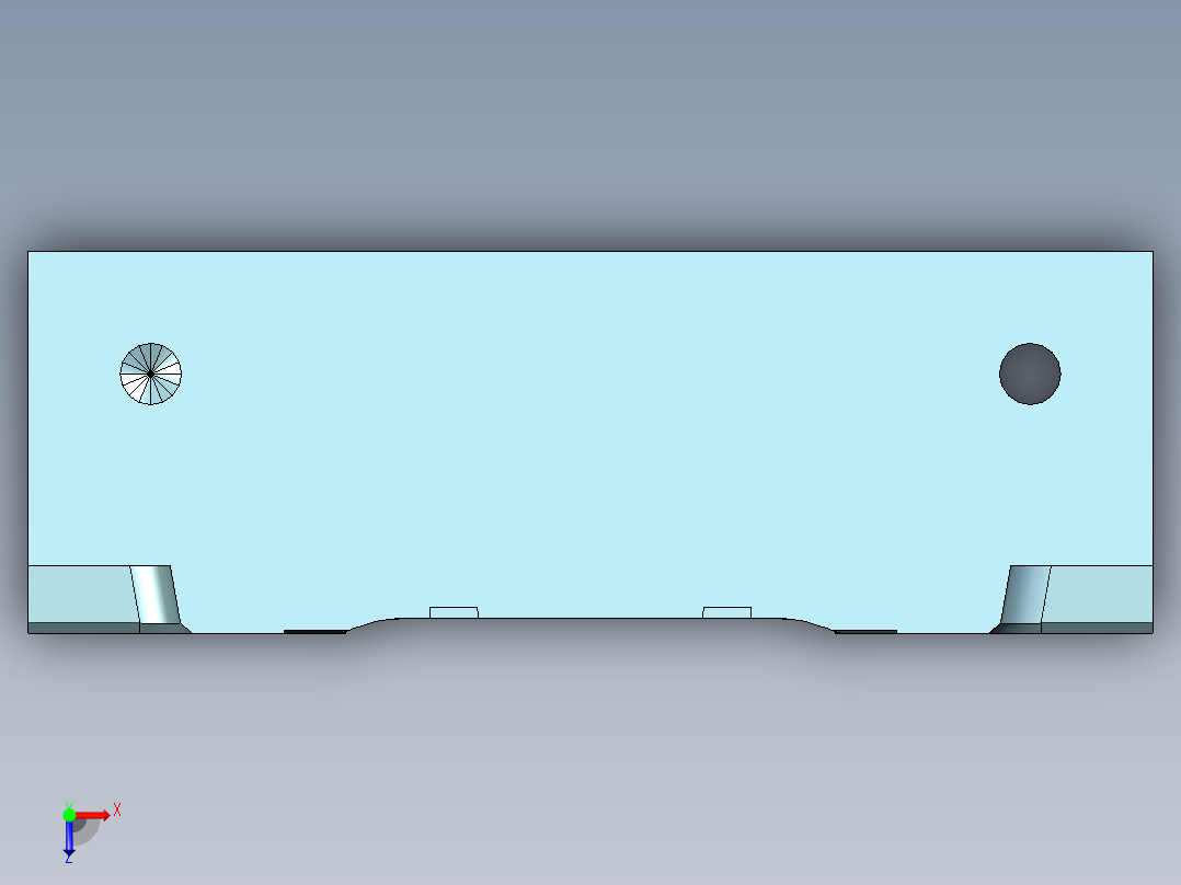 区域铣削式固定轴轮廓铣UG程序编程刀路-俯视图