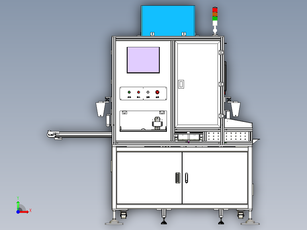 主板，面板CCD视觉检测xt前视图
