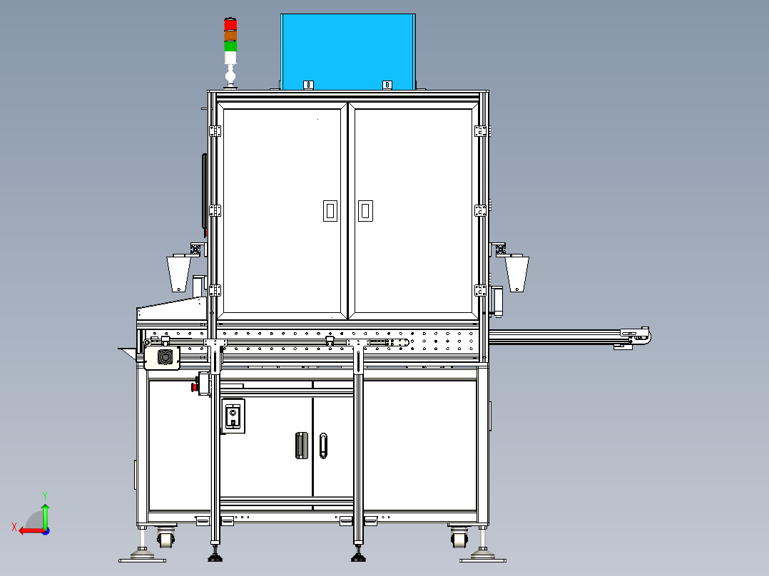 主板，面板CCD视觉检测xt后视图