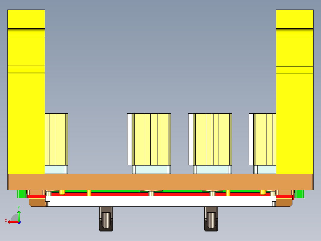 X521-C笔记本CNC工装夹具三维模型-CNC1-191125后视图