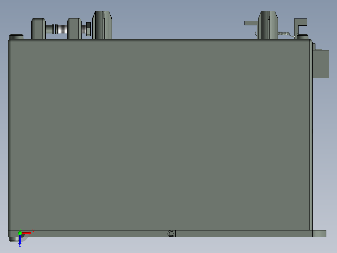 观赏鱼自动投食器装配图三维+装配图俯视图