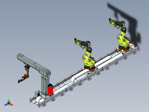 多机器人共用轨道设计