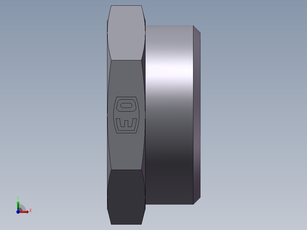 堵头 4C+4D 管端堵、4C-52前视图