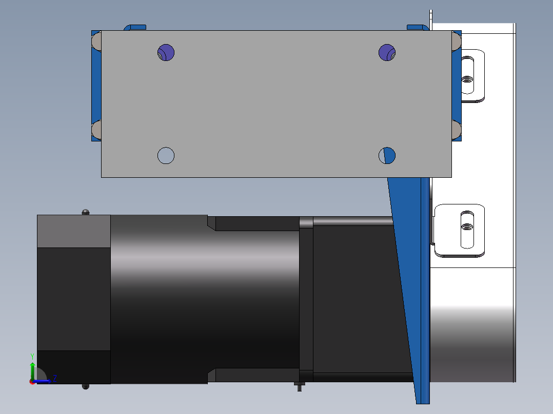 0.58米0.1米传送带机构左视图